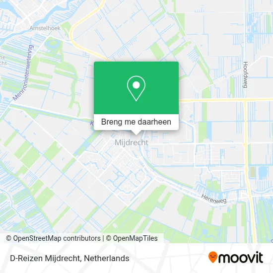 D-Reizen Mijdrecht kaart
