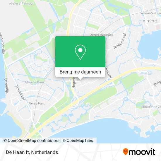 De Haan It kaart