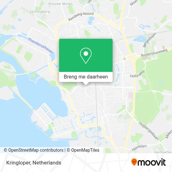 Kringloper kaart