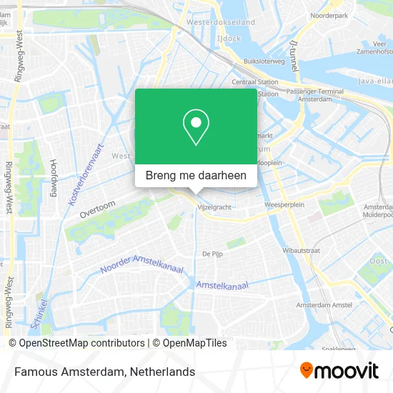 Famous Amsterdam kaart