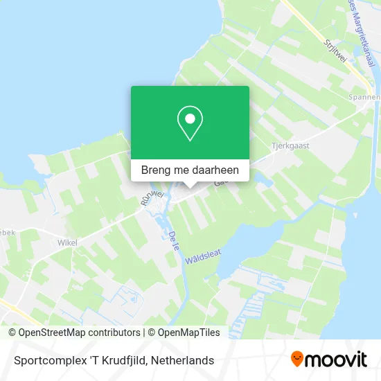 Sportcomplex 'T Krudfjild kaart