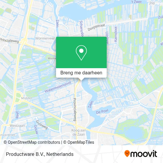 Productware B.V. kaart
