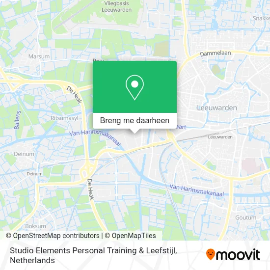 Studio Elements Personal Training & Leefstijl kaart