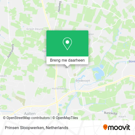 Prinsen Sloopwerken kaart