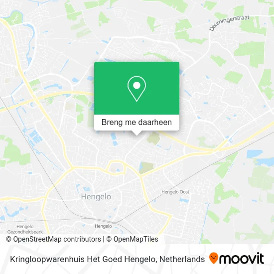 Kringloopwarenhuis Het Goed Hengelo kaart