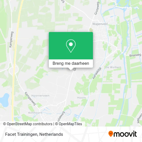Facet Trainingen kaart