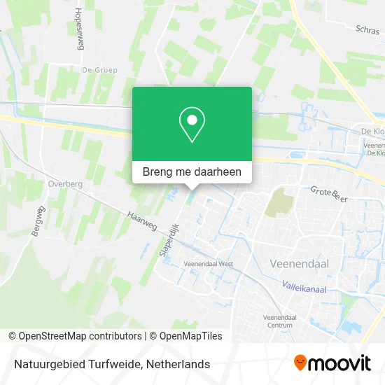 Natuurgebied Turfweide kaart