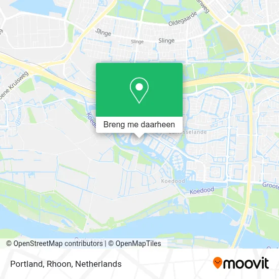 Portland, Rhoon kaart