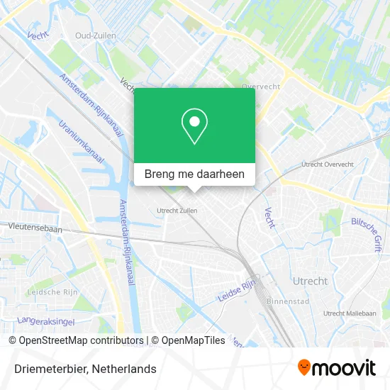 Driemeterbier kaart