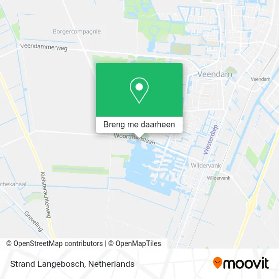 Strand Langebosch kaart