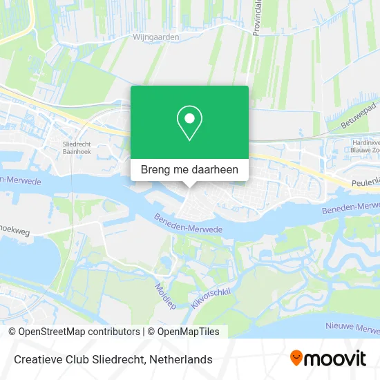 Creatieve Club Sliedrecht kaart
