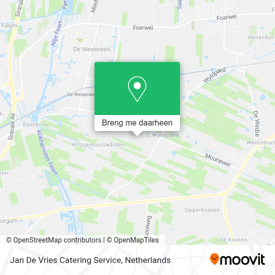 Jan De Vries Catering Service kaart