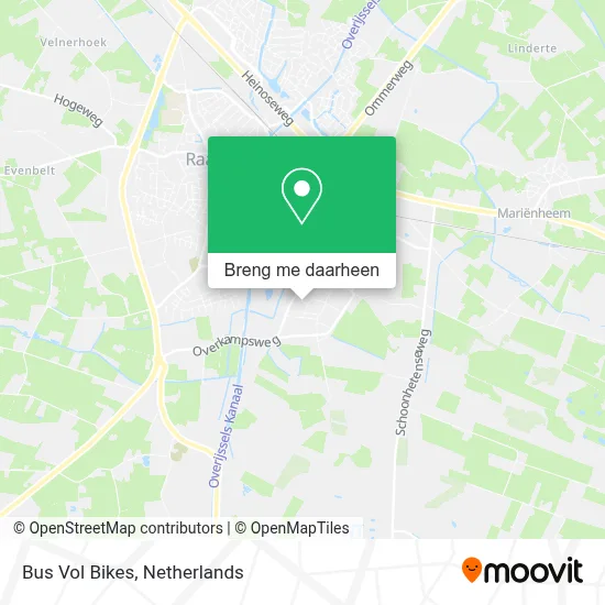 Bus Vol Bikes kaart