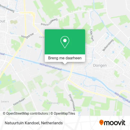 Natuurtuin Kandoel kaart