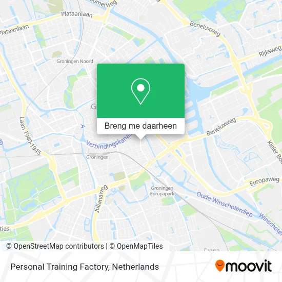 Personal Training Factory kaart