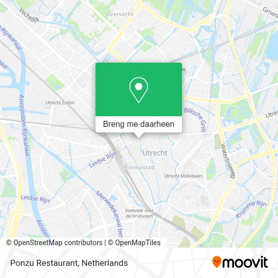Ponzu Restaurant kaart