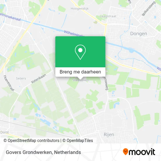 Govers Grondwerken kaart