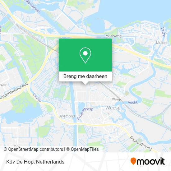 Kdv De Hop kaart