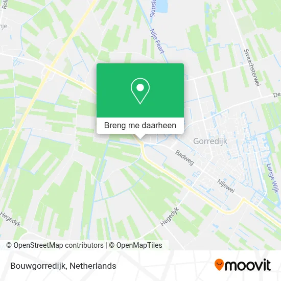 Bouwgorredijk kaart