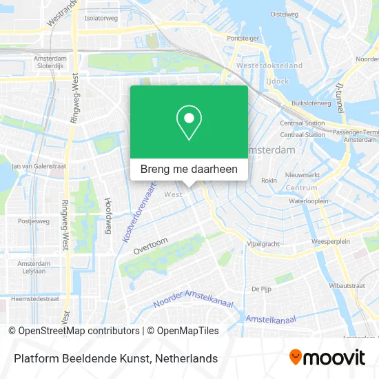 Platform Beeldende Kunst kaart