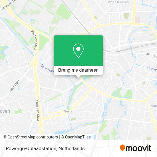 Powergo-Oplaadstation kaart