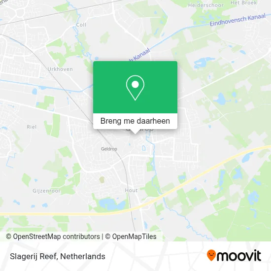 Slagerij Reef kaart