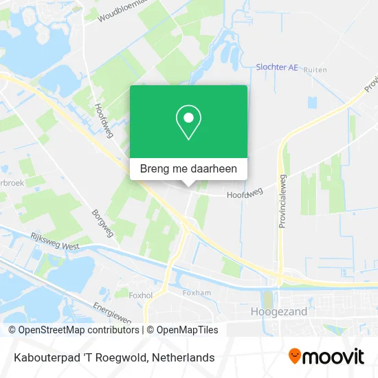 Kabouterpad 'T Roegwold kaart
