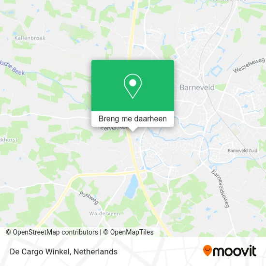 De Cargo Winkel kaart