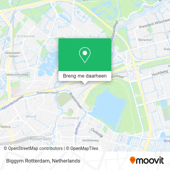 Biggym Rotterdam kaart