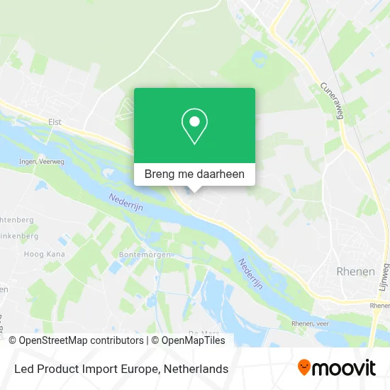 Led Product Import Europe kaart