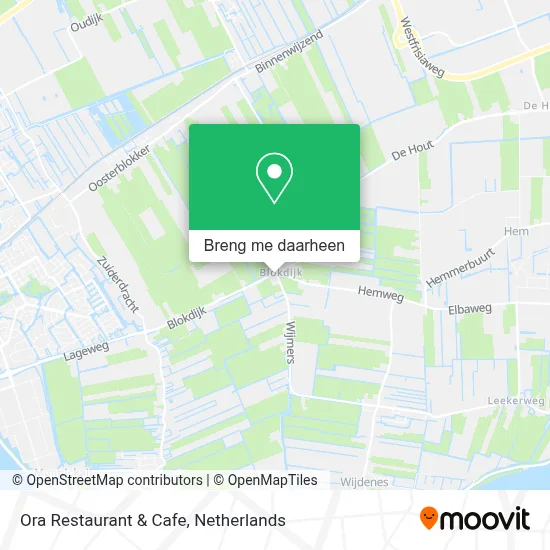 Ora Restaurant & Cafe kaart