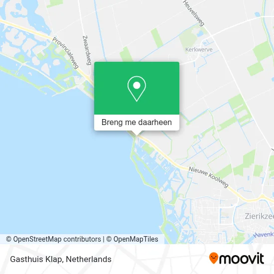Gasthuis Klap kaart