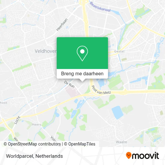 Worldparcel kaart