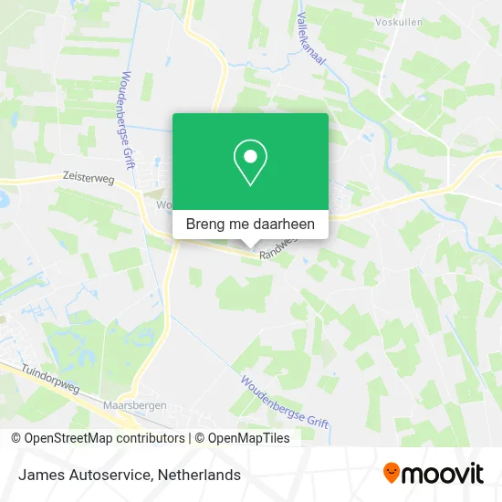 James Autoservice kaart