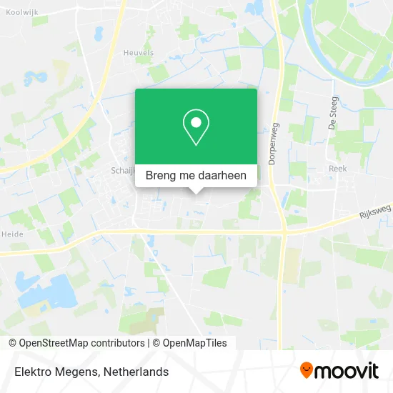 Elektro Megens kaart