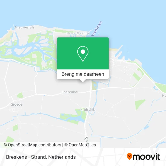 Breskens - Strand kaart