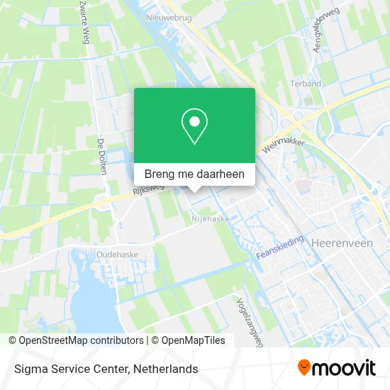 Sigma Service Center kaart