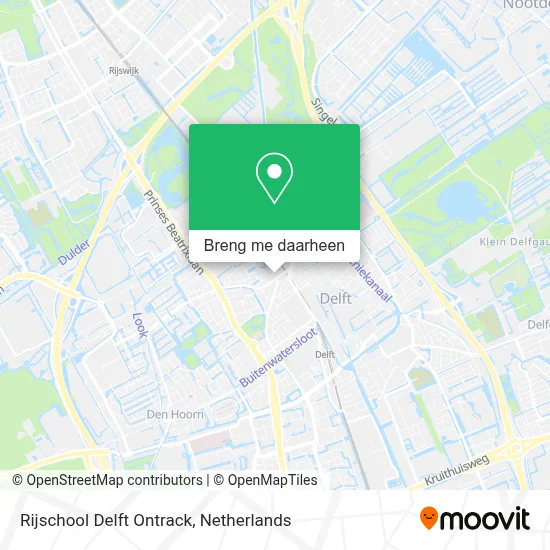 Rijschool Delft Ontrack kaart