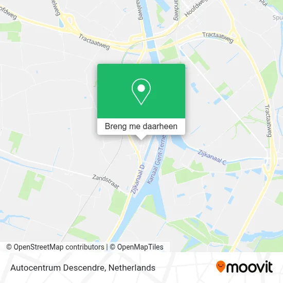 Autocentrum Descendre kaart