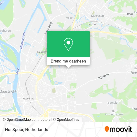 Nui Spoor kaart