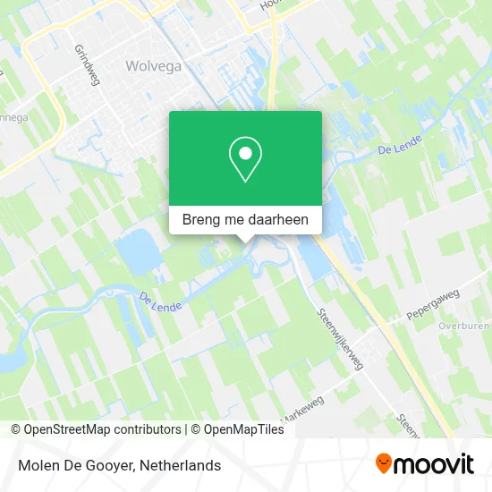 Molen De Gooyer kaart