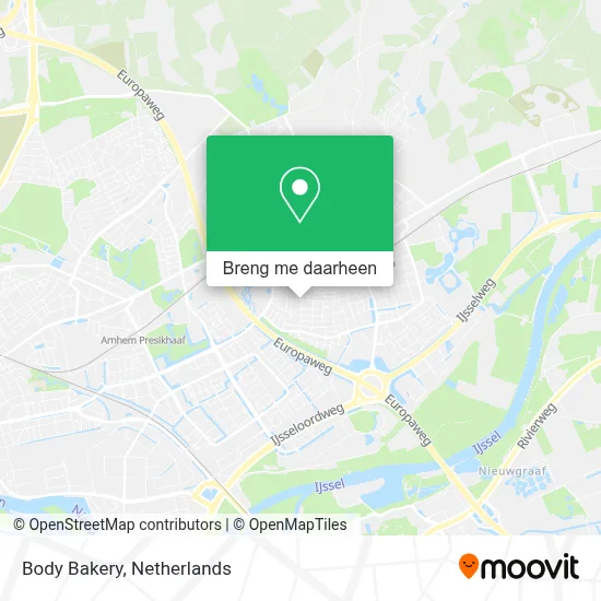 Body Bakery kaart