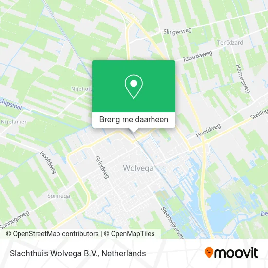 Slachthuis Wolvega B.V. kaart