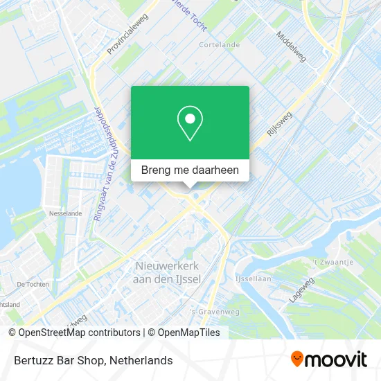 Bertuzz Bar Shop kaart