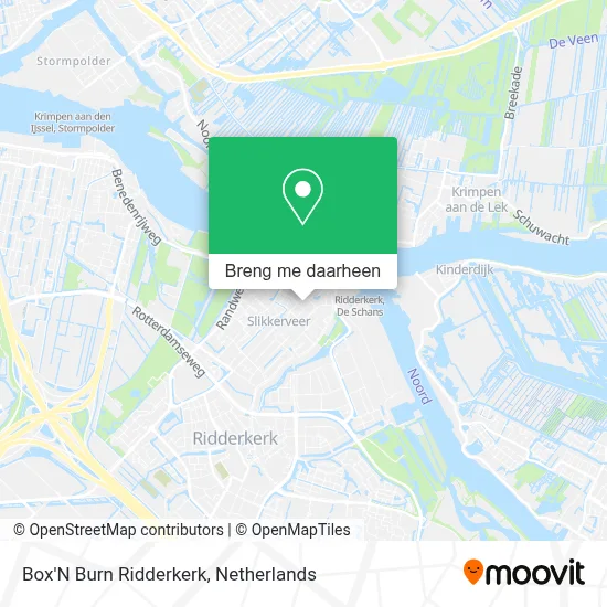 Box'N Burn Ridderkerk kaart