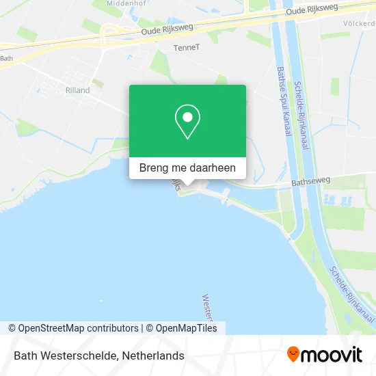 Bath Westerschelde kaart