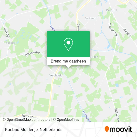 Koebad Mulderije kaart
