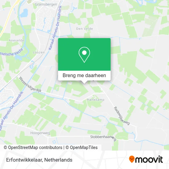 Erfontwikkelaar kaart