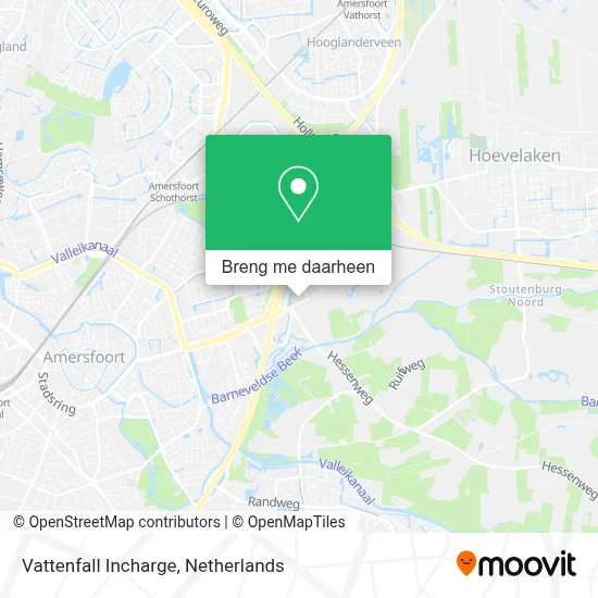 Vattenfall Incharge kaart