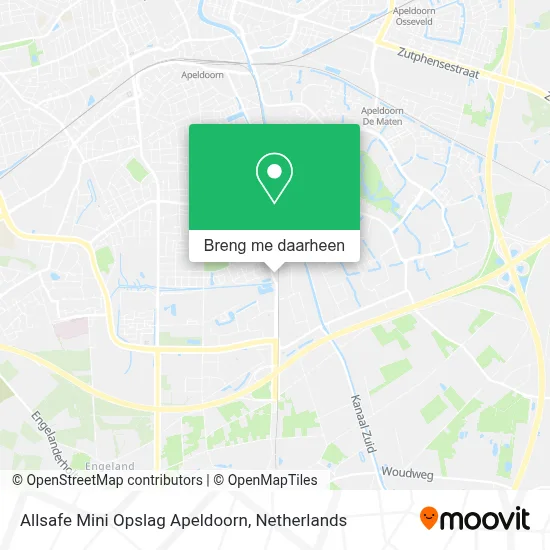 Allsafe Mini Opslag Apeldoorn kaart